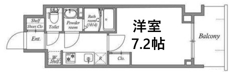 神戸市兵庫区福原町の賃貸物件間取画像