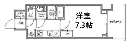 神戸市兵庫区福原町の賃貸物件間取画像