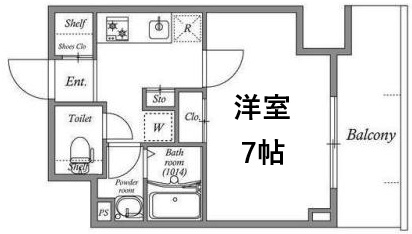 神戸市兵庫区福原町の賃貸物件間取画像