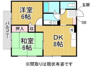 神戸市灘区篠原南町の賃貸物件間取画像