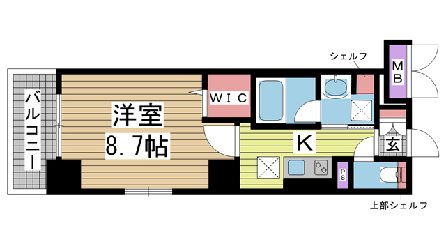 グランビスタ新神戸 506|神戸市中央区熊内町(神戸市営地下鉄線新神戸駅)のマンション間取 グランビスタ新神戸 506|神戸市中央区熊内町(神戸市営地下鉄線新神戸駅)のマンション間取