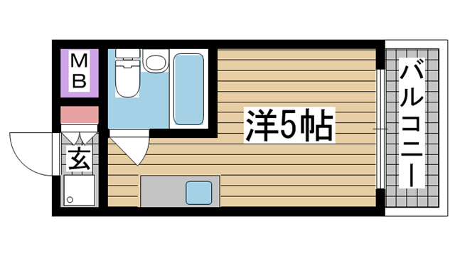 神戸市中央区雲井通の賃貸物件間取画像