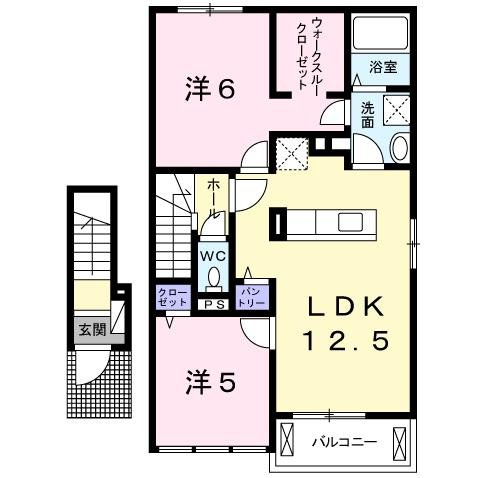 神戸市西区玉津町出合の賃貸物件間取画像