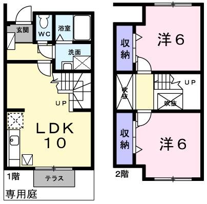 神戸市西区長畑町の賃貸物件間取画像