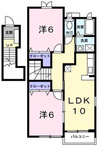 神戸市西区今寺の賃貸物件間取画像