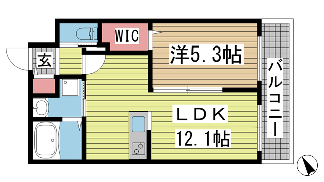 コウベアーバン 102|神戸市兵庫区中道通(神戸高速線新開地駅)のマンション間取 コウベアーバン 102|神戸市兵庫区中道通(神戸高速線新開地駅)のマンション間取