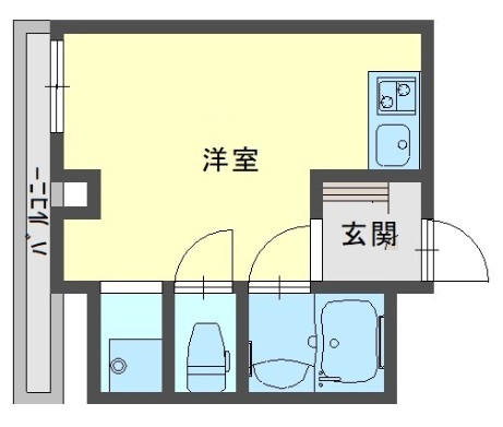 神戸市中央区下山手通の賃貸物件間取画像