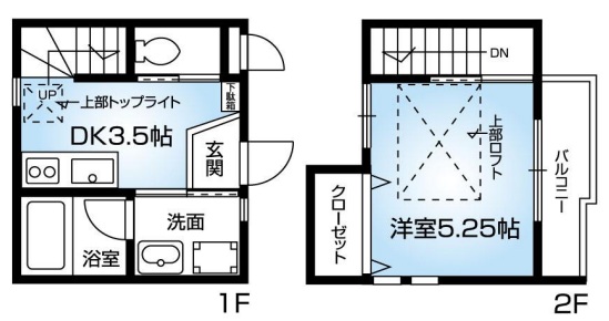 神戸市灘区篠原本町の賃貸物件間取画像