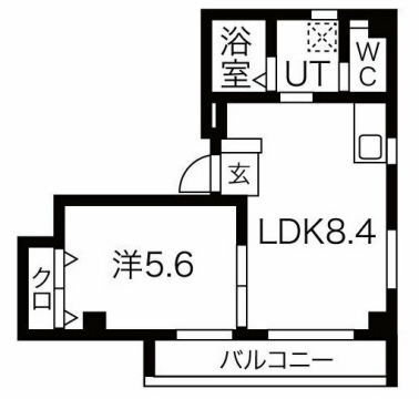 HIGH WOODS YAMATE 502|神戸市中央区花隈町(神戸高速線花隈駅)のマンション間取 HIGH WOODS YAMATE 502|神戸市中央区花隈町(神戸高速線花隈駅)のマンション間取