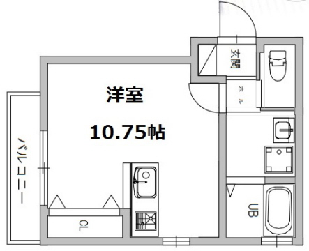 神戸市灘区赤坂通の賃貸物件間取画像
