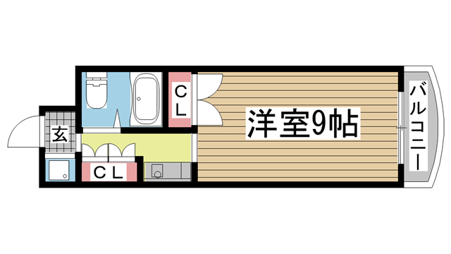 神戸市北区鈴蘭台北町の賃貸物件間取画像