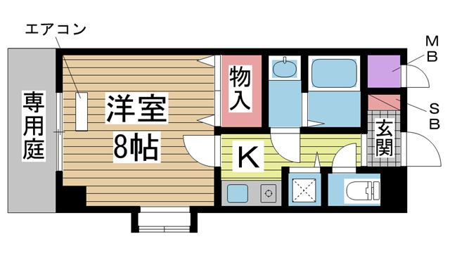 神戸市東灘区魚崎南町の賃貸物件間取画像