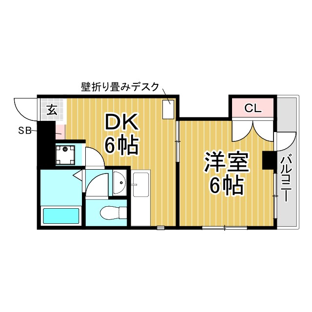フジテラス春日野道 501|神戸市中央区八雲通(阪神本線春日野道駅)のマンション間取 フジテラス春日野道 501|神戸市中央区八雲通(阪神本線春日野道駅)のマンション間取