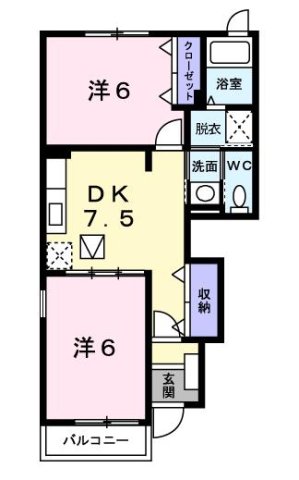 神戸市西区伊川谷町有瀬の賃貸物件間取画像
