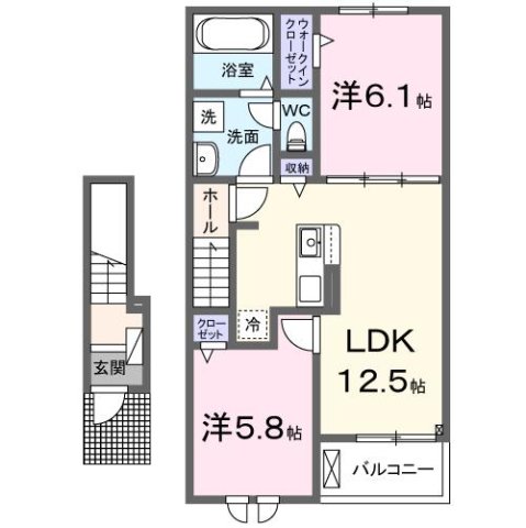神戸市西区伊川谷町潤和の賃貸物件間取画像