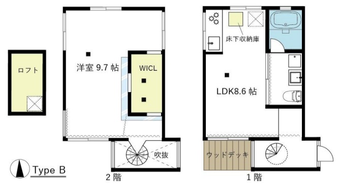 Y’s house RD-06「岡本ニコイチ」 1|神戸市東灘区岡本(JR東海道本線(近畿)摂津本山駅)のタウンハウス間取 Y’s house RD-06「岡本ニコイチ」 1|神戸市東灘区岡本(JR東海道本線(近畿)摂津本山駅)のタウンハウス間取
