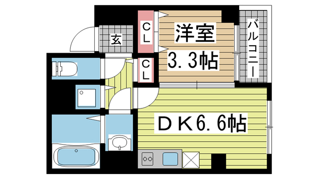 GranVita 205|神戸市中央区生田町(JR東海道本線(近畿)三ノ宮駅)のマンション間取 GranVita 205|神戸市中央区生田町(JR東海道本線(近畿)三ノ宮駅)のマンション間取