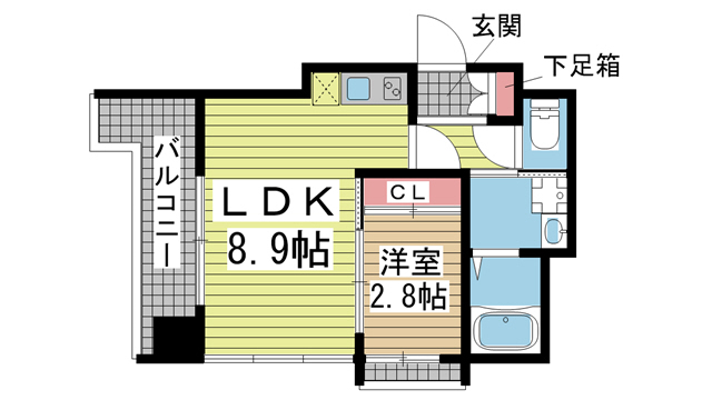 SDグランツ神戸水木通 202|神戸市兵庫区水木通(神戸高速線新開地駅)のマンション間取 SDグランツ神戸水木通 202|神戸市兵庫区水木通(神戸高速線新開地駅)のマンション間取