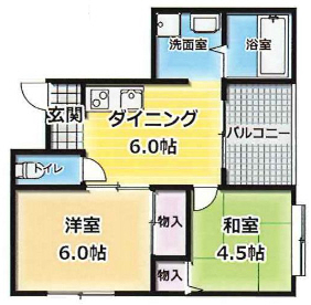 神戸市兵庫区水木通の賃貸物件間取画像