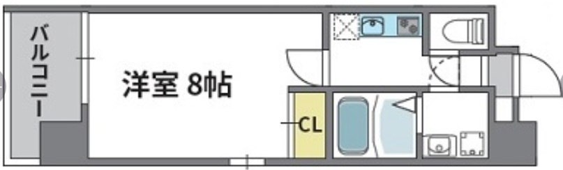 ウエンズ神戸 707|神戸市兵庫区大開通(JR山陽本線兵庫駅)のマンション間取 ウエンズ神戸 707|神戸市兵庫区大開通(JR山陽本線兵庫駅)のマンション間取