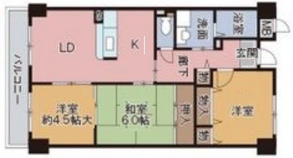 神戸市兵庫区浜崎通の賃貸物件間取画像
