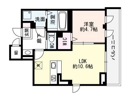 AUTUMN MAISON 303|神戸市東灘区森南町(JR東海道本線(近畿)甲南山手駅)のマンション間取 AUTUMN MAISON 303|神戸市東灘区森南町(JR東海道本線(近畿)甲南山手駅)のマンション間取