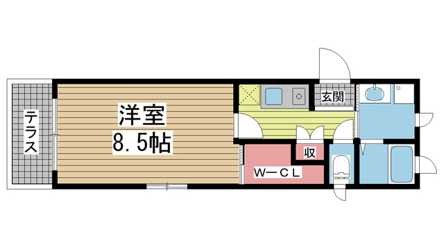 シャーメゾン上沢 205|神戸市兵庫区上沢通(神戸市営地下鉄線上沢駅)のアパート間取 シャーメゾン上沢 205|神戸市兵庫区上沢通(神戸市営地下鉄線上沢駅)のアパート間取