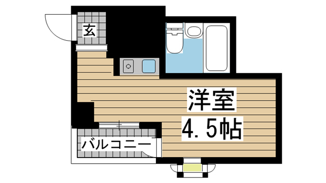 神戸市中央区古湊通の賃貸物件間取画像