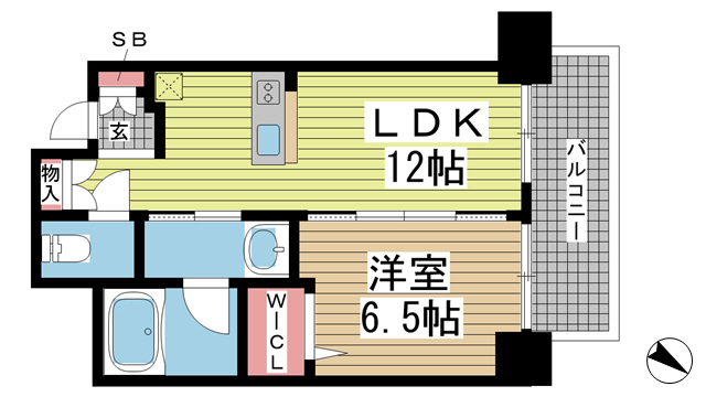 ザ・神戸北野レジデンス 15F|神戸市中央区中山手通(JR東海道本線(近畿)三ノ宮駅)のマンション間取 ザ・神戸北野レジデンス 15F|神戸市中央区中山手通(JR東海道本線(近畿)三ノ宮駅)のマンション間取