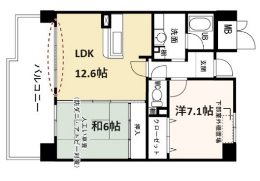 神戸市垂水区川原の賃貸物件間取画像