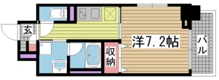 フェリーチェヴィータ 407|神戸市兵庫区入江通(JR山陽本線兵庫駅)のマンション間取 フェリーチェヴィータ 407|神戸市兵庫区入江通(JR山陽本線兵庫駅)のマンション間取