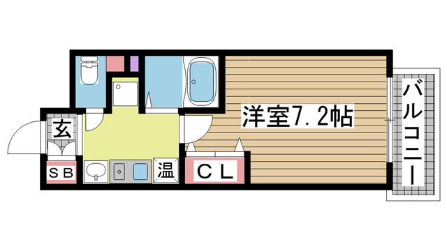 神戸市東灘区甲南町の賃貸物件間取画像