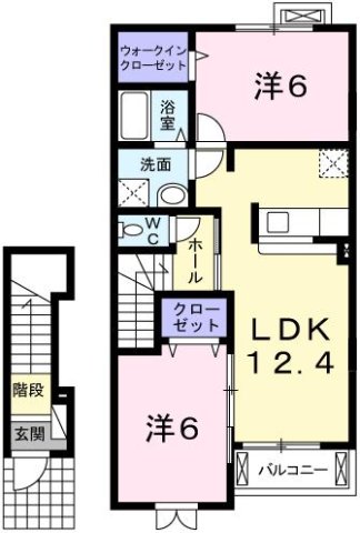 マーベラス・ガーデンC 203|神戸市西区二ツ屋(JR山陽本線明石駅)のアパート間取 マーベラス・ガーデンC 203|神戸市西区二ツ屋(JR山陽本線明石駅)のアパート間取