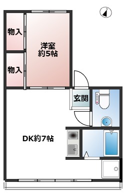 御影駅前マンション 501|神戸市東灘区御影本町(阪神本線御影駅)のマンション間取 御影駅前マンション 501|神戸市東灘区御影本町(阪神本線御影駅)のマンション間取