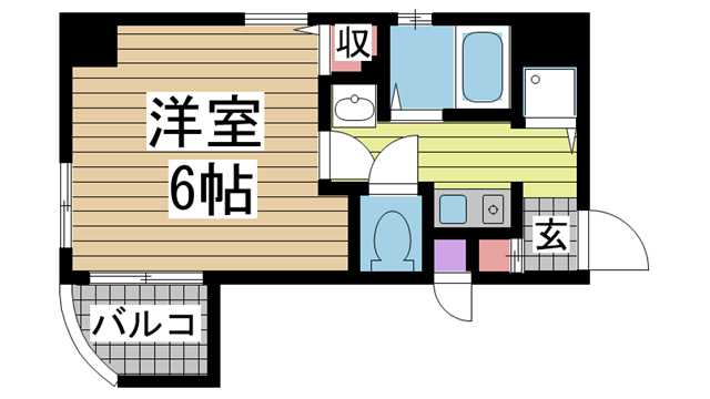 神戸市中央区下山手通の賃貸物件間取画像