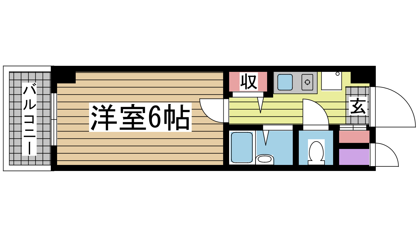 神戸市中央区生田町の賃貸物件間取画像