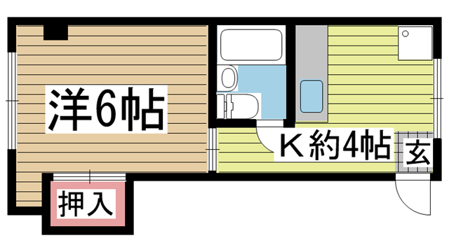 神戸市中央区割塚通の賃貸物件間取画像