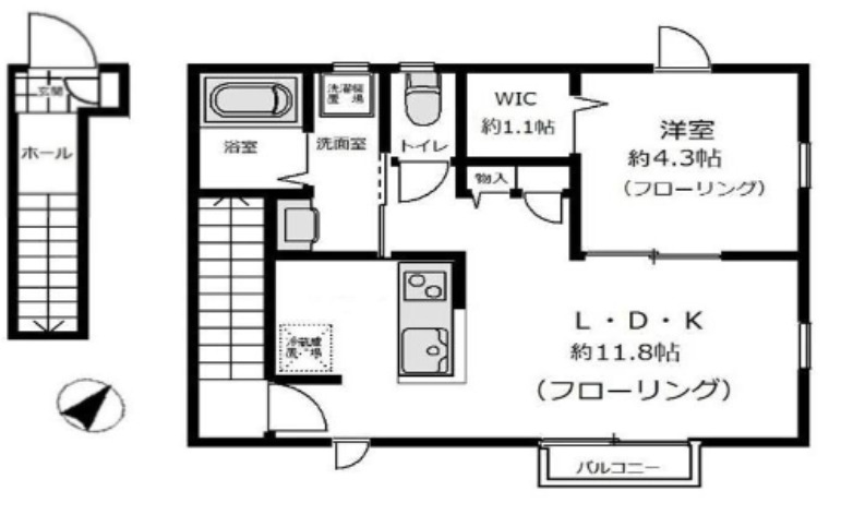 クックハウス 201|神戸市灘区岩屋中町(JR東海道本線(近畿)摩耶駅)のアパート間取 クックハウス 201|神戸市灘区岩屋中町(JR東海道本線(近畿)摩耶駅)のアパート間取