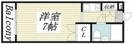 神戸市灘区新在家南町の賃貸物件間取画像