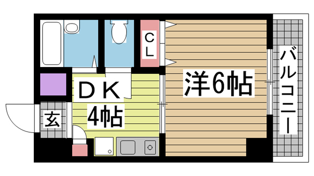 ラ・エソール 305|神戸市中央区琴ノ緒町(JR東海道本線(近畿)三ノ宮駅)のマンション間取 ラ・エソール 305|神戸市中央区琴ノ緒町(JR東海道本線(近畿)三ノ宮駅)のマンション間取