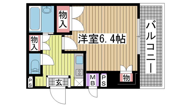 カーサ神戸下山手 605|神戸市中央区下山手通(JR東海道本線(近畿)元町駅)のマンション間取 カーサ神戸下山手 605|神戸市中央区下山手通(JR東海道本線(近畿)元町駅)のマンション間取