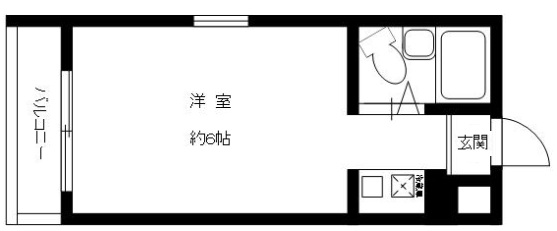 神戸市東灘区御影中町の賃貸物件間取画像