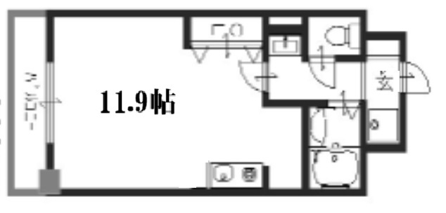 グランディアミ・アモーレ六甲道 303|神戸市灘区友田町(JR東海道本線(近畿)六甲道駅)のマンション間取 グランディアミ・アモーレ六甲道 303|神戸市灘区友田町(JR東海道本線(近畿)六甲道駅)のマンション間取