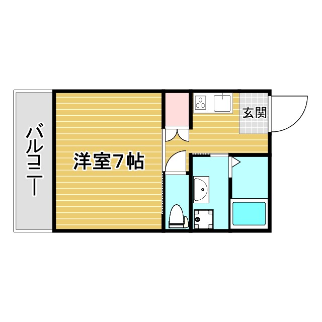 神戸市須磨区大田町の賃貸物件間取画像