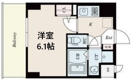 神戸市中央区国香通の賃貸物件間取画像
