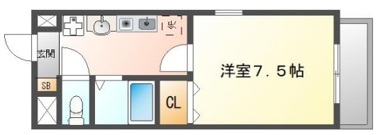 ラ・ヴィスタ板宿 301|神戸市須磨区権現町(神戸市営地下鉄線板宿駅)のマンション間取 ラ・ヴィスタ板宿 301|神戸市須磨区権現町(神戸市営地下鉄線板宿駅)のマンション間取