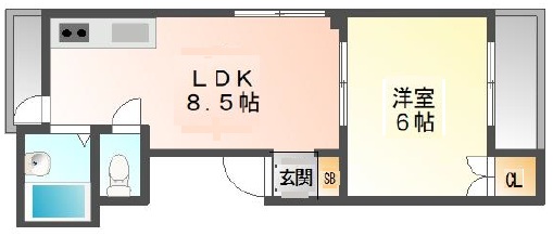 ココロ戎町 402|神戸市須磨区戎町(神戸市営地下鉄線板宿駅)のマンション間取 ココロ戎町 402|神戸市須磨区戎町(神戸市営地下鉄線板宿駅)のマンション間取