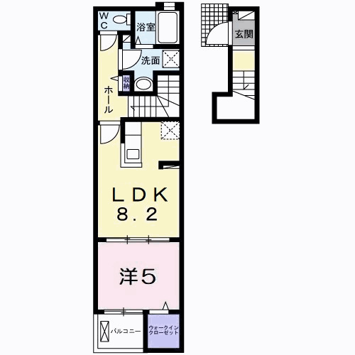 グランブルⅤ 201|神戸市垂水区西舞子(山陽電鉄線西舞子駅)のアパート間取 グランブルⅤ 201|神戸市垂水区西舞子(山陽電鉄線西舞子駅)のアパート間取