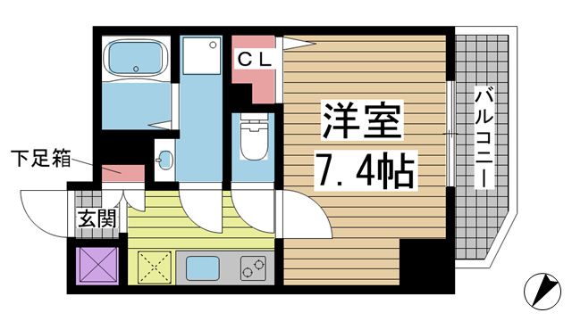 アドバンス三宮ステージア 601|神戸市中央区東雲通(阪急神戸線春日野道駅)のマンション間取 アドバンス三宮ステージア 601|神戸市中央区東雲通(阪急神戸線春日野道駅)のマンション間取