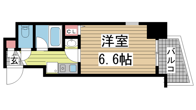 エステムコート神戸県庁前 407|神戸市中央区下山手通(JR東海道本線(近畿)元町駅)のマンション間取 エステムコート神戸県庁前 407|神戸市中央区下山手通(JR東海道本線(近畿)元町駅)のマンション間取